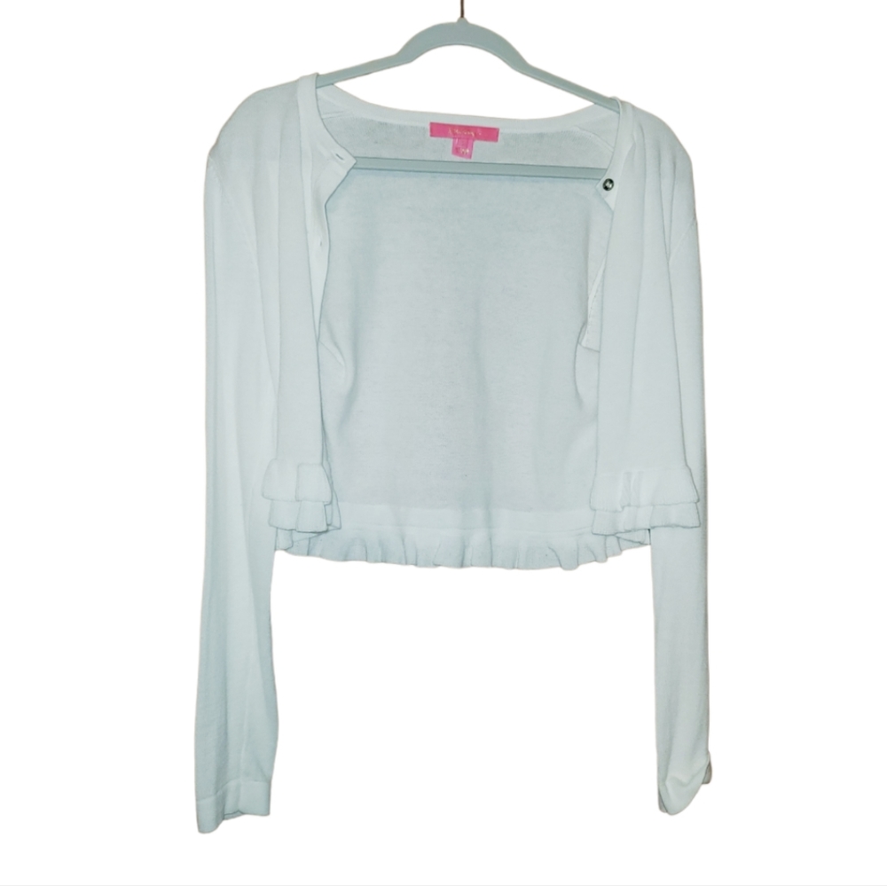 Lilly Pulitzer white Cropped Cardigan